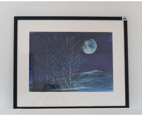 Amanda Holland - Acrylic and mixed media - Foundry - painting size 51cm x 31cm - framed and glazed - Amanda studied Art & Des