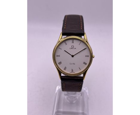 A VINTAGE OMEGA DE VILLE 32MM QUARTZ GENTS WRISTWATCH 1377