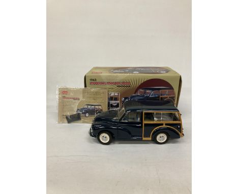 A LIMITED EDITION 501/1500 WORLDWIDE SUN STAR MORRIS MINOR 1000 TRAVELLER MODEL CAR - REF 4793 NEW IN BOX WITH COA