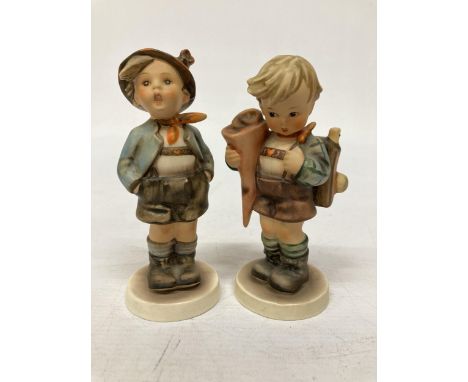 TWO GOEBEL HUMMEL FIGURES "BROTHER" NO. 95 AND "LITTLE SCHOLAR" NO. 80