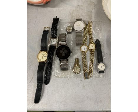 A COLLECTION OF WATCHES TO INCLUDE ROTARY, CITRON, SKAGEN, TIMEX, ETC.,