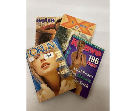 FOUR VINTAGE RISQUE MAGAZINES