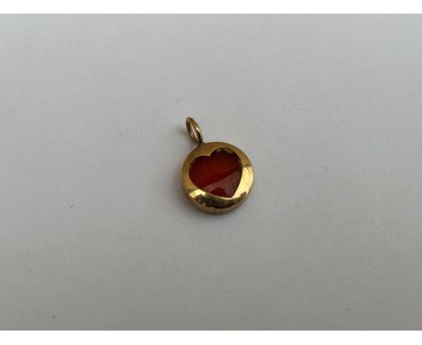 A HALLMARKED 9CT GOLD HEART DESIGN PENDANT, GROSS WEIGHT 1 G