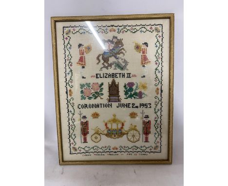 A TAPESTRY COMMEMORATING THE ROYAL CORONATION, 1953