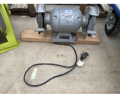 A HILKA 6" BENCH GRINDER