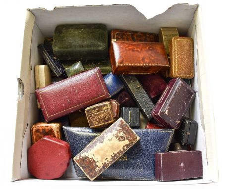 A Quantity of Jewellery Boxes, including ring, cufflink, button, brooch and watch examples