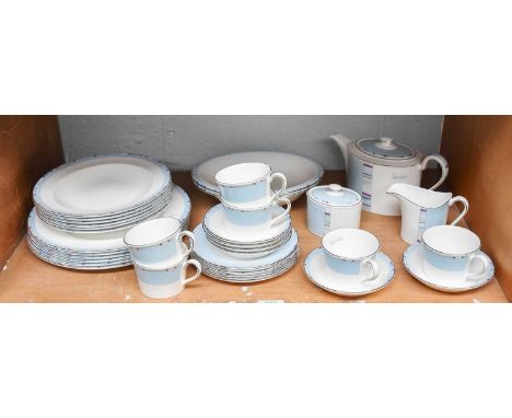 A Wedgwood Porcelain 'Viva' Pattern Six Place Dinner and Tea Service