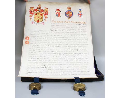 Heraldry, (Woods) Sir Albert William, King of Arms 1869-1904 and George Edward Cockayne, recorder in the College of Arms Lond