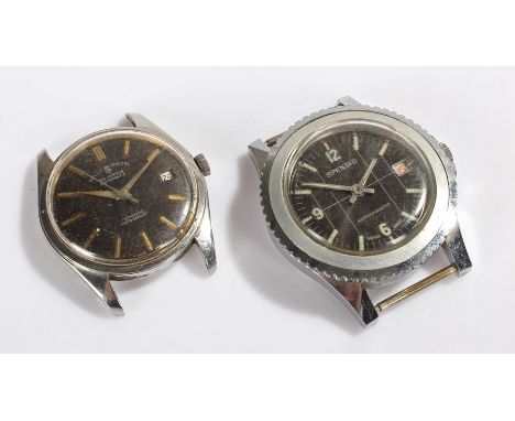 Sutty Special gentleman's wristwatch, the signed black and brown dial with gilt baton numerals, automatic movement 34.5mm dia