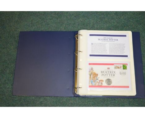 Collection of Beatrix Potter 50 pence limited edition first day covers, including Flopsy Bunny, Mrs Tittlemouse, Squirrel Nut