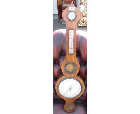 C19th mahogany cased wall barometer 