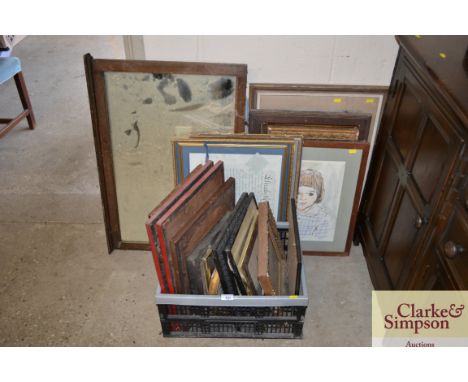 A quantity of various pictures, prints and mirrors 