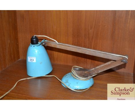 An angle poise style lamp