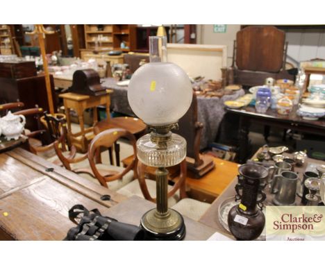 A Hinks &amp; Sons oil lamp