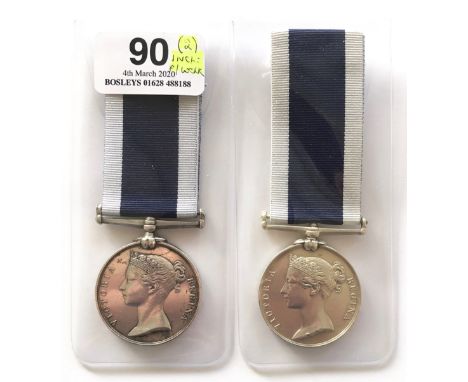 Victorian Royal Navy HMS Indus &amp; Coast Guard Long Service &amp; Good Conduct Medals.Two examples. The first awarded to “S