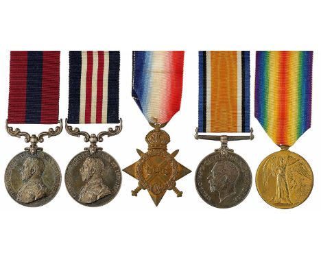 WW1 1st Bn East Kent Regiment Casualty DCM, MM Family Group of Medals.An emotive family group awarded to two brothers, both w