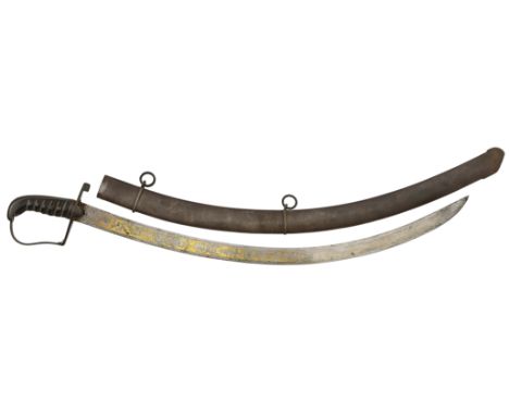 Napoleonic War Period Cavalry Officer’s 1796 Light Cavalry Officer’s Sword.A good and rare example with gilt and blind etched