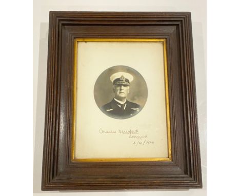 WW1 1914 Signed Photograph of 1st Baron Admiral Beresford, GCB, GCVO, FRSGS This photograph dicpicts a head and shoulder port