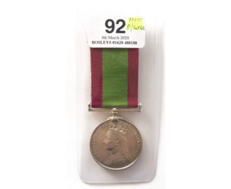 85th Foot (King’s Light Infantry) Afghanistan War Medal 1878-80.Awarded to “42/929 PTE W. HARTSHORN 85TH FOOT”. Edge knocks 