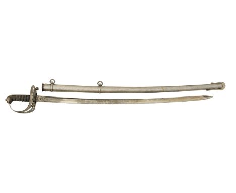 Victorian Volunteer Rifles Officer’s Sword.An example of the Light Infantry regulation pattern. The slightly curved single ed