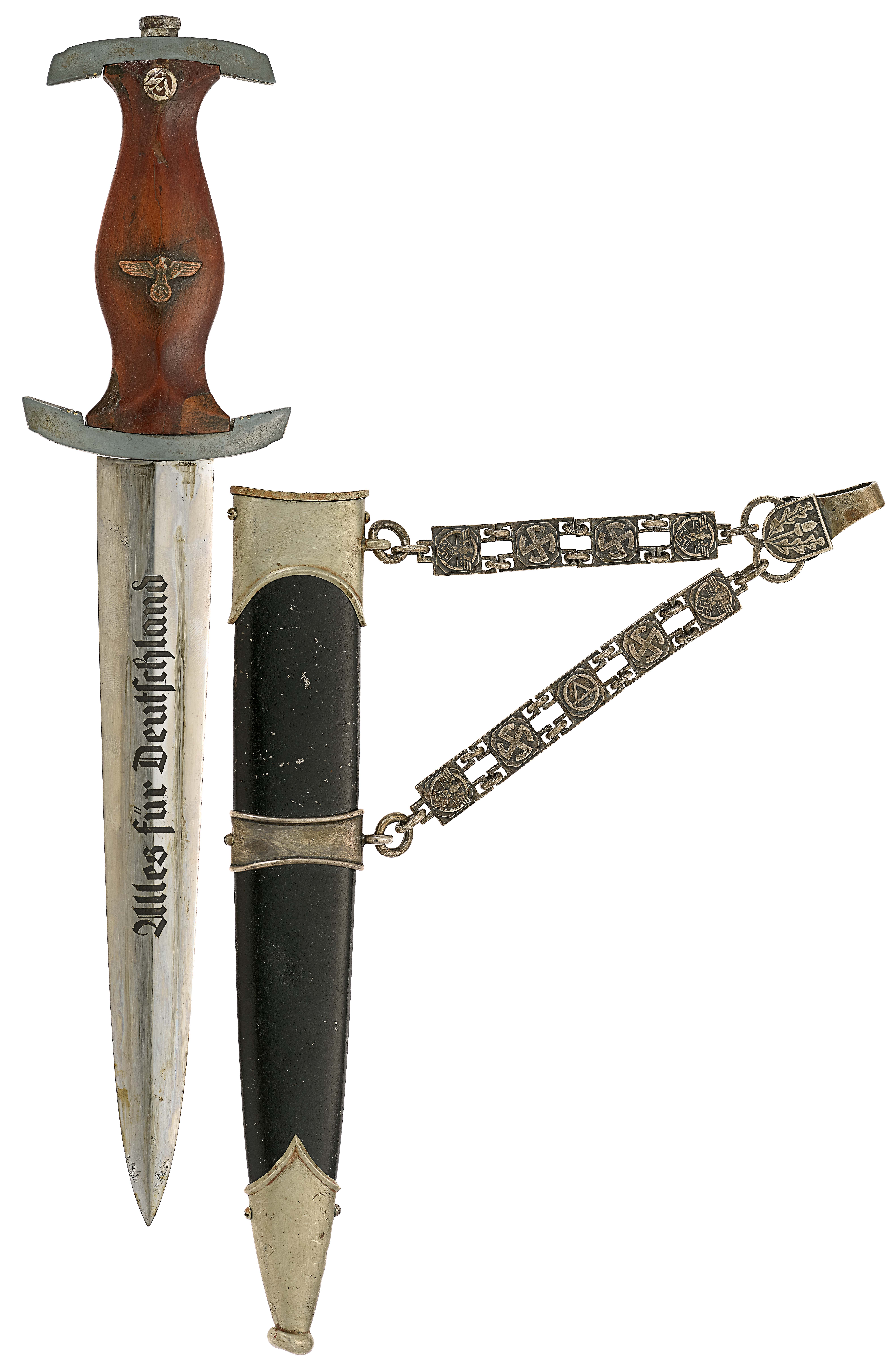 German Third Reich NSKK Model 1936 Chained Dagger By Eickhorn Solingen 