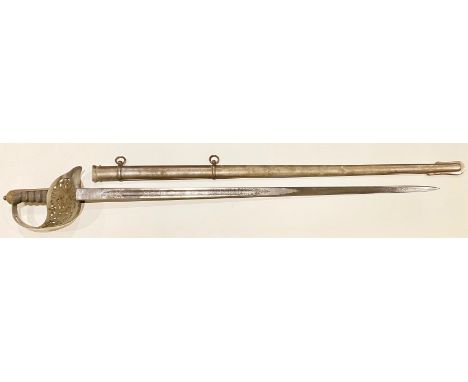 WW1 Period George V Infantry Officer’s Sword.An example of the regulation pattern, the etched blade with crowned GVR cypher a