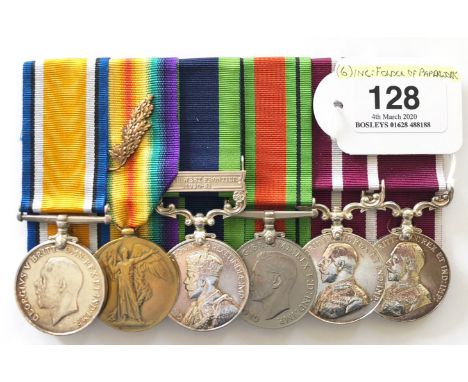 WW1 / WW2 Royal Engineers / Royal Signals/ Home Guard MSM, MID (HG WW2) Group of Six Medals.A rare WW2 Home Guard Mention in 