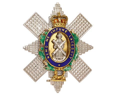 Black Watch Gold Regimental Sweetheart Brooch. A fine quality example by JWB bearing Birmingham hallmarks for “.375” 1981. St
