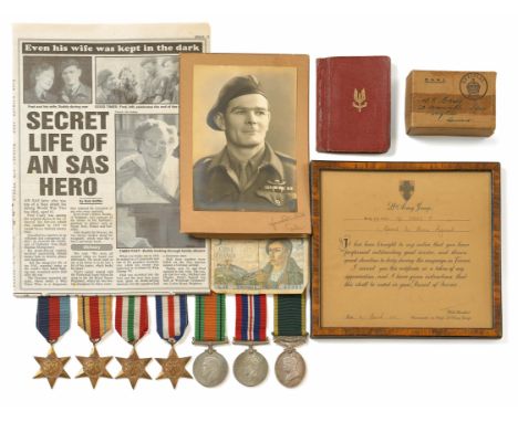 WW2 SAS, Special Raiding Squadron, Commando Medal Group of Private Fred CaseyA rare medal group of seven awarded to an early 