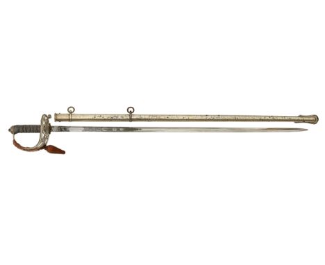 Victorian Scots Guards Officer’s Levee Pattern Sword by Wilkinson of London.A scarce example of the regulation pattern with n