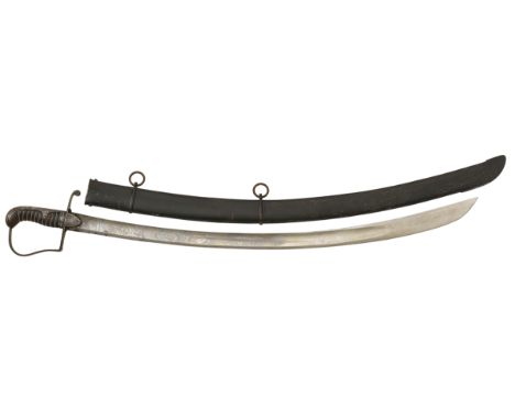 Napoleonic War Period 1796 Light Cavalry Officer’s Sword By Gills.A good quality example, the single edged curved 32 inch bla