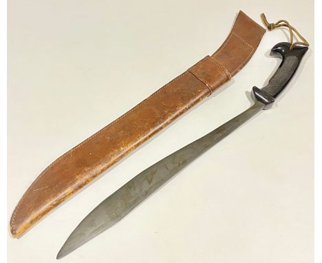 WW2 American OSS (Office of Strategic Services) Machete Illustrated in “Fighting Knives” by Stephens.A rare example with 16 i