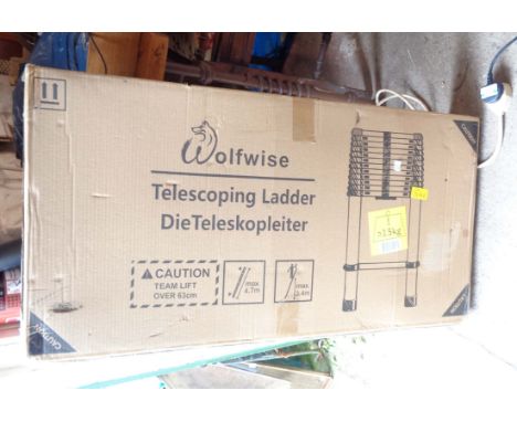 A brand new extending ladder - boxed and sealed