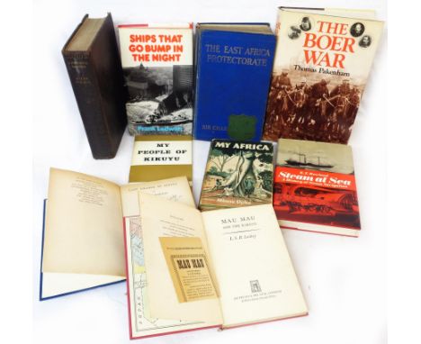 Five hard back books and an OUP publication all relating to Africa including The Boer War by Thomas Pakenham, 4to., printed d