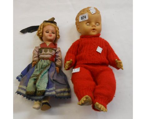 Two vintage dolls