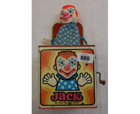 A vintage tin plate Jack in the Box