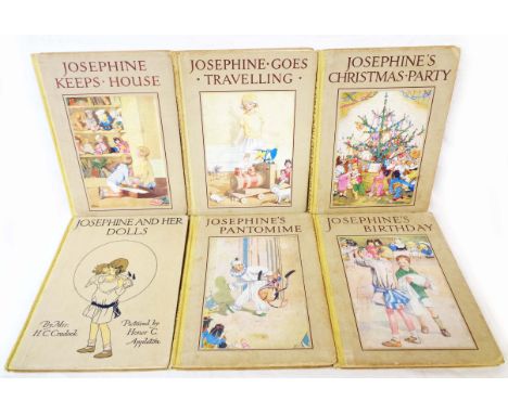 A set of six vintage Josephine books by Mrs. H.C. Cradock, with illustrations by Honor C. Appleton, 4to., Pub. Blackie and So
