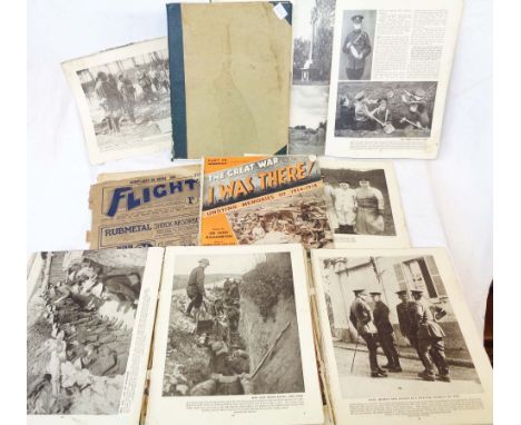 Four bound copies of First World War period publication history - sold with The Great War - I Was There and Flight - various 