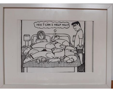 A print signed 'RF' and numbered 69/500 (21x25).