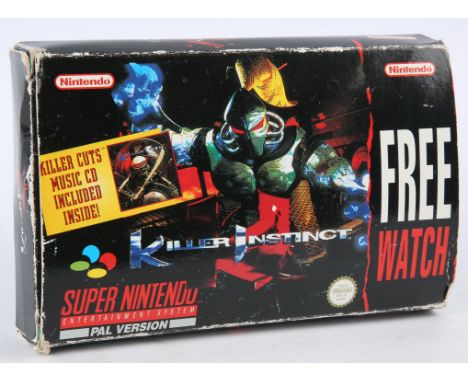 Super Nintendo (SNES) Killer Instinct [Free Watch Bundle] (PAL) Contents of box are complete, boxed and in fair condition, ho