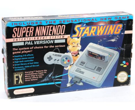 Nintendo Super Nintendo (SNES) Boxed Console - Starwing Edition (PAL) Item is complete, boxed and in fair condition Condition