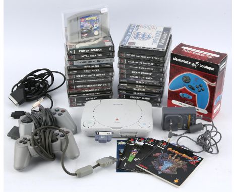 An assortment of incomplete games/items (PAL) This lot contains mostly PS1-related items in various states of being incomplet