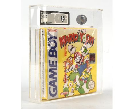 Nintendo Game Boy Mario & Yoshi w/Red Strip Seal (PAL) - Graded UKG 85 