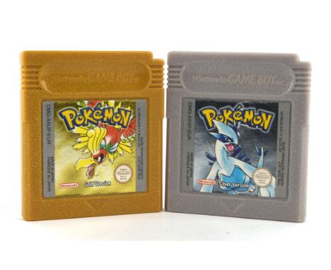 Nintendo Game Boy Colour Pokemon Generation 2 loose cartridge bundle (PAL) Includes: Pokémon Gold and Pokémon Silver Both car