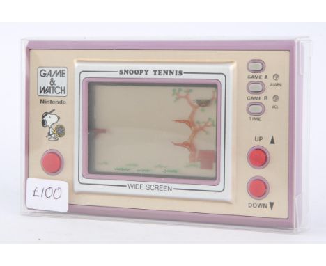 Nintendo Game & Watch Snoopy Tennis [SP-30] handheld console Item comes in a protective plastic case 