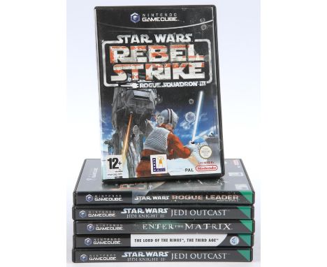 Nintendo GameCube Tie-in bundle (PAL) [6] Includes: Enter the Matrix, Star Wars Jedi Knight II: Jedi Outcast (x2), Star Wars:
