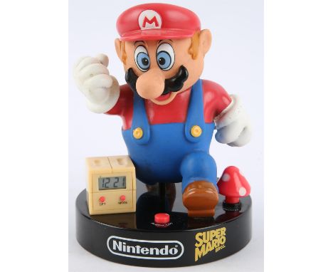 Nintendo Super Mario Bros. Talking ZEON Alarm Clock (1992) 