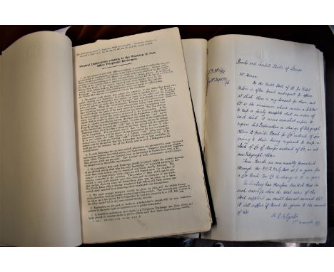 Postal history 1876-1897 Chelmsford postmaster ledgers (2) with all circulars received and documents including a detailed his