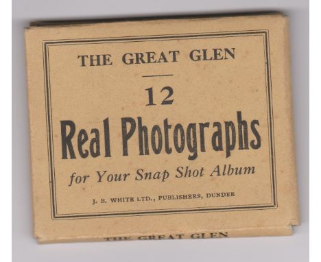 The Great Glen vintage set of 12 real photographs in small pack published J B White Ltd Dundee, good condition