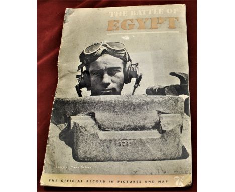 British WWII Booklet 'The Battle of Egypt' prepared for the War Office 1943 8" - 9" tall; 32 pages; "The official record in p